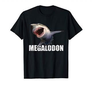 Mens Megalodon Shark Shirt Prehistoric Ocean Humor Gift Tee T-Shirt