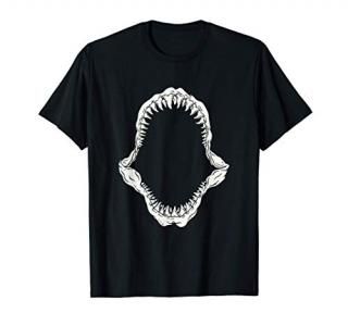 Megalodon Jaw Shark Teeth Dinosaur Giant Shark Lover Gift T-Shirt