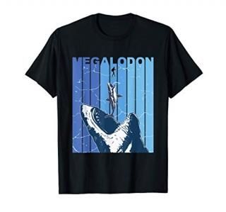 Megalodon Great White Shark Giant Shark Lover Diver T-Shirt