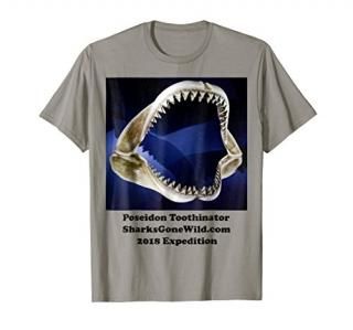 Poseidon Toothinator Megalodon Shark 2018 Expedition T-Shirt