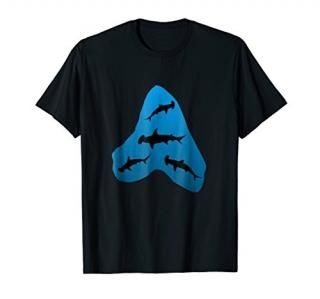 Megalodon Shark Tooth Hammerhead Sharks T-Shirt Lover Week