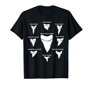 9 Types of Shark Teeth I Species Of Sharks Gift T-Shirt