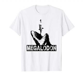 Megalodon Great White Shark Giant Shark Lover Diver T-Shirt
