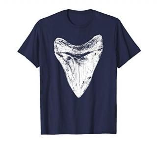 Megalodon Shark Tooth T-Shirt  Meg Sharks Teeth Gift TShirt