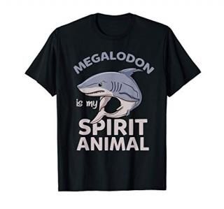 Megalodon Is My Spirit Animal Funny Shark T-Shirt