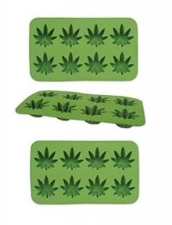 3 Piece Ice Mold - Beistle 59932 3Piece Weed Ice Moulds 23cm x 13cm   Green