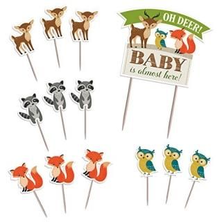 Lillian Rose Woodland Baby Shower Cake Toppers 24BS230 CT