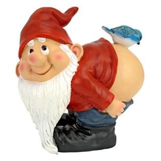 Design Toscano Lonnie Moonie Bare Buttocks Garden Gnome Statue Medium