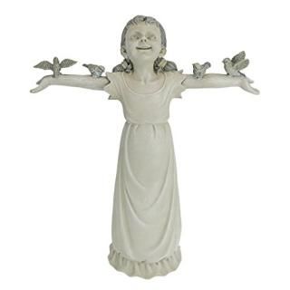 Design Toscano NG34012 Basking in God's Glory Little Girl Outdoor Garden Statue 