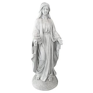 Design Toscano VG55436 Madonna of Notre Dame Religious Garden Decor Statue 36 In