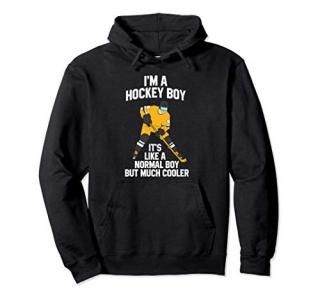 Funny Ice Hockey Boy Hockey Son Ice Hockey Pullover Hoodie