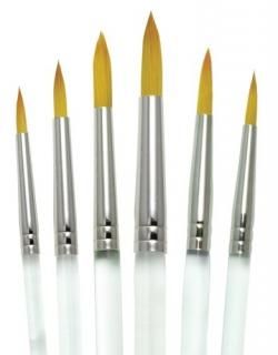 Aqualon Royal and Langnickel Short Handle Paint Brush Set Round 6-Piece by Aqual