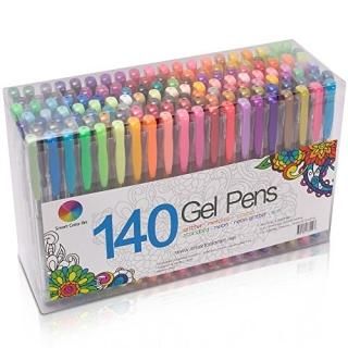 Smart Colour Art 140 Colours Gel Pens Set Gel Pen For Adult Colouring books Draw
