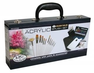 Royal and Langnickel Acrylic Wooden Box Brush Set ȥڥ 