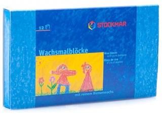 STOCKMAR Beeswax Crayons Set of 12 Blocks in Carton
