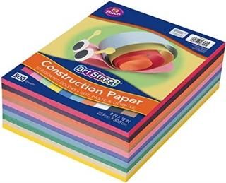 Rainbow Super Value Construction Paper Ream 76 lb 9 x 12 Assorted 500 Sheets