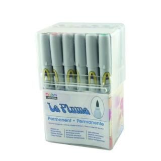 Uchida of America 3000SET24D 24-Piece Le Plume Permanent Alcohol Based Ink Pen S