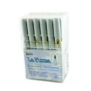 Uchida of America 3000SET24A 24-Piece Le Plume Permanent Alcohol Based Ink Pen S