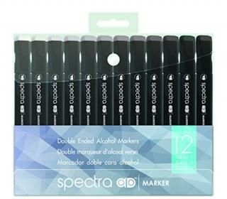 Chartpak Spectra Admarker Set 12 Cool Gry Clr