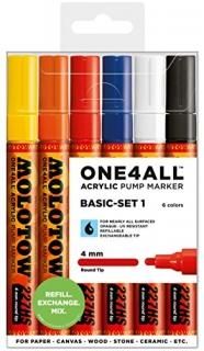 Molotow One4All 227HS 6er Main Set 1 Kit Box Basic Lack Marker Stifte Paint Pen