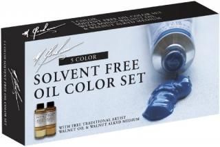 M. Graham Tube Oil Paint Basic Color 5-Color Set with Walnut Alkyd and Walnut Oi