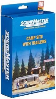 륵Walthers Inc. Camp Site with Two Trailers 949-2902 