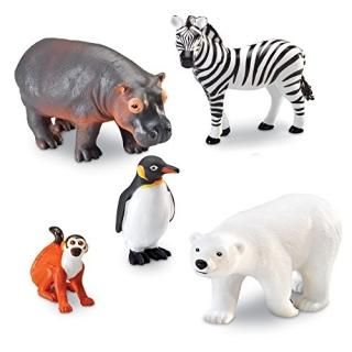 Jumbo Zoo Animals - 5-Pack
