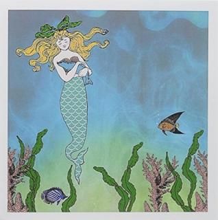 InspirationzStore Mermaids??Cute PrettyޡᥤHugging Baby Seal??Underwater Mythic