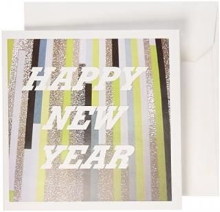 եHolidayեå??֥åۥ磻ȥ饤ȥСHappy New Year??꡼ƥ󥰥 Set of 12 Greetin