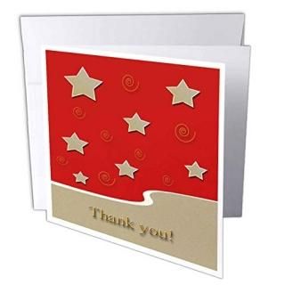 ӥХ꡼ʡThank Youǥ??Stars on Red Thank You??꡼ƥ󥰥 Set of 12 Greeting