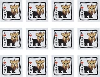Janna Salak Designs衼㡼ƥꥢ??I Love My Yorkie??꡼ƥ󥰥 Set of 12 Greeting 