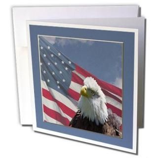 ӥХ꡼ʡPatrioticǥȼ̿??Eagle Withꥫ??꡼ƥ󥰥 Set of 12 Greeting Cards
