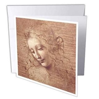 Leonardo Da Vinci??La Scapigliata??꡼ƥ󥰥 Set of 12 Greeting Cards