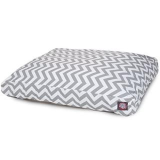 Gray Chevron Extra Large Rectangle Indoor Outdoor Pet Dog Bed With Removable Was