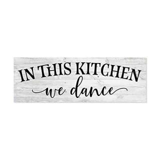 Chico Creek Signs in This Kitchen we Dance Farmhouse Rustic Wall Art Kitchen Sig