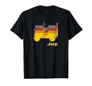 Jeep Willys Repeating Profile T-Shirt