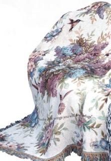 Manual Inspirational Collection 50 x 60-Inch Tapestry Throw with Verse Whisper W