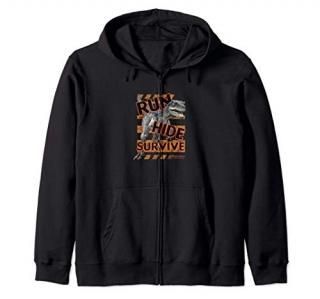 Jurassic World Camp Cretaceous Raptor Run Hide Survive Zip Hoodie