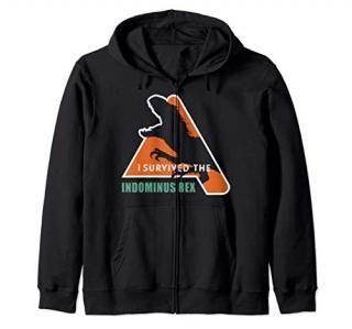 Jurassic World Camp Cretaceous I Survived The Indominus Rex Zip Hoodie