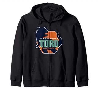 Jurassic World Camp Cretaceous Carnotaurus Toro Silhouette Zip Hoodie