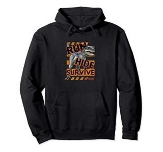 Jurassic World Camp Cretaceous Raptor Run Hide Survive Pullover Hoodie