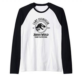 Jurassic World Camp Cretaceous Camp Counselor Raglan Baseball Tee
