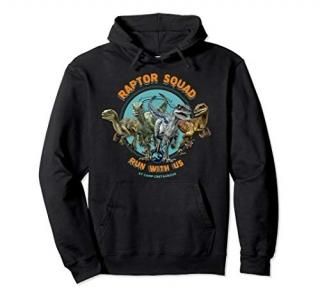Jurassic World Camp Cretaceous Raptor Squad Run With Us Pullover Hoodie