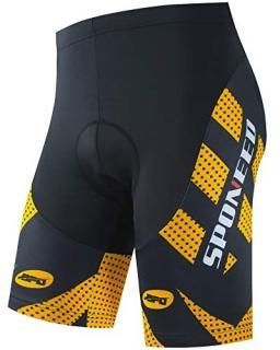 sponeed Mens Padded Biking Shorts Mountain Bike Tights Cycling Man Short US M Go