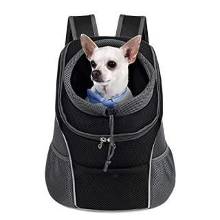 WOYYHO Pet Dog Carrier Backpack Puppy Dog Travel Carrier Front Pack Breathable H