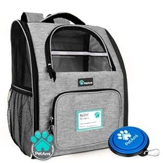 PetAmi Deluxe Pet Carrier Backpack for Small Cats and Dogs Puppies  Ventilated D