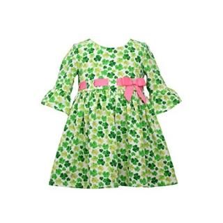 Bonnie Jean Girl's St Patrick's Day Dress - Green Shamrock Dress for Baby Toddle