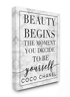 Stupell Industries Beauty Begins Once You Decide to Be Yourself ۥ磻ȥޡ֥ ݥե