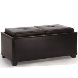 Kenwell 2-Tray-Top Storage Ottoman Coffee Table by Great Deal Furniture