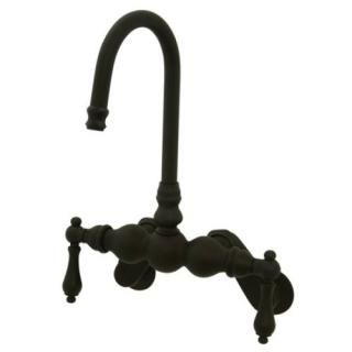 Kingston Brass CC81T5 Vintage Leg Tub Filler with Wall Angle Arm Oil Rubbed Bron